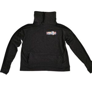 Womens Under Armour‎ Sweatshirt Funnel/Cowl Neck Black XL John SC Abbott Heroes